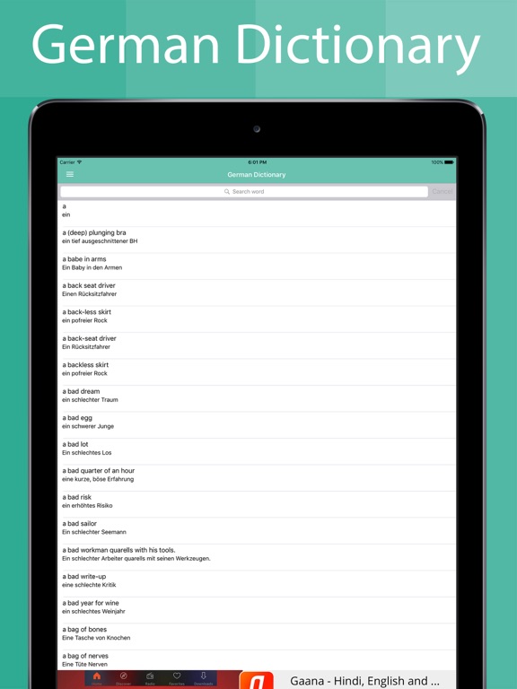 Screenshot #5 pour German Dictionary Offline