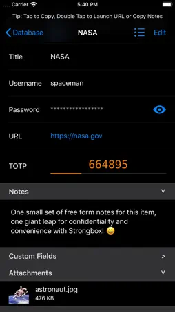 Strongbox Pro screenshot 1
