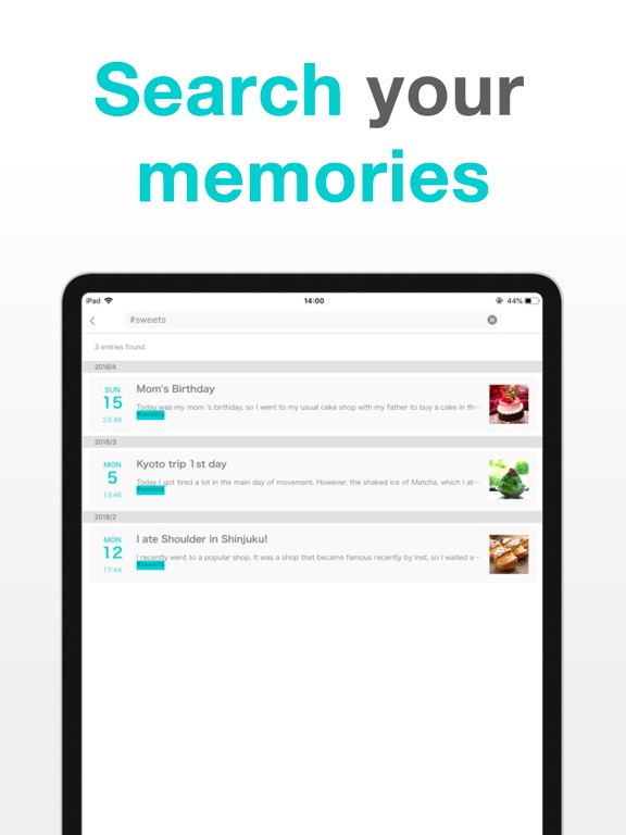 Simple Diary - Daily Journal iPad screenshot 5 - Lifestyle app