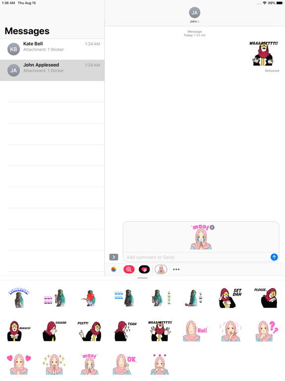 Screenshot #5 pour Hijab Girl Cute Stickers