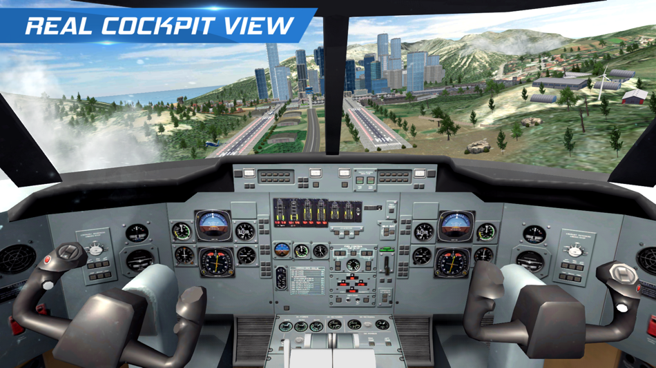 #1. AFPS Airplane Flight Pilot Sim (iOS) Podle: MH Production