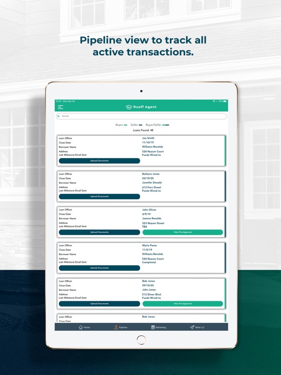 Ruoff Agent iPad screenshot 3 - Finance app