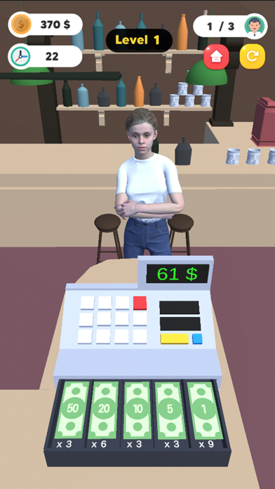 Cashier Money Bank Screenshot