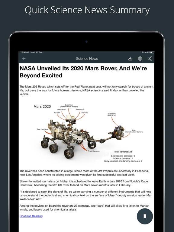 Screenshot #5 pour Science News Daily - Articles
