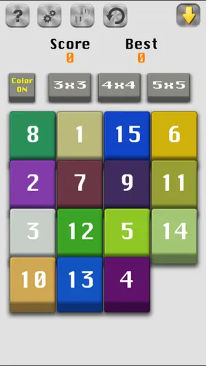 Number Slide-15 Fifteen puzzle screenshot 1