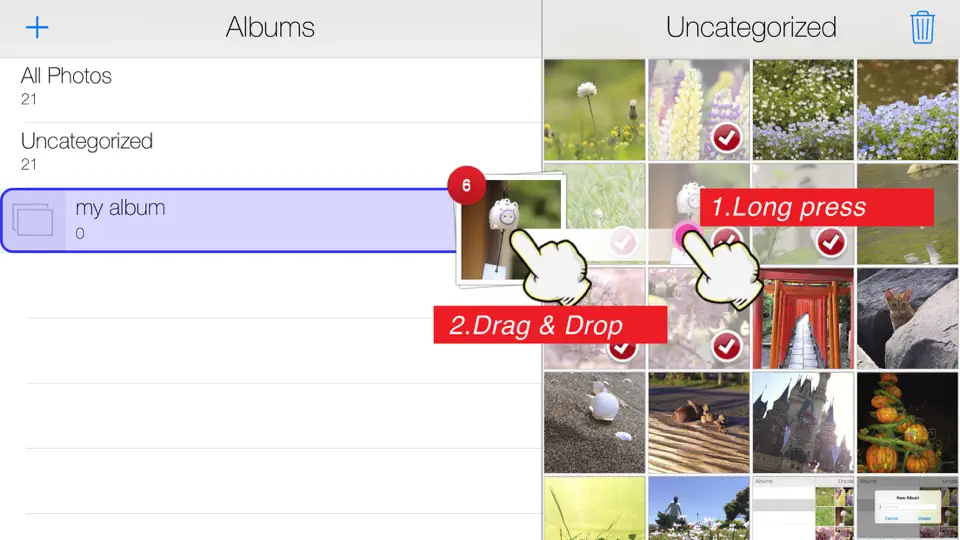 Скриншот Easy Albums на iPhone 1