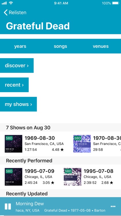 Relisten — all live music screenshot-3