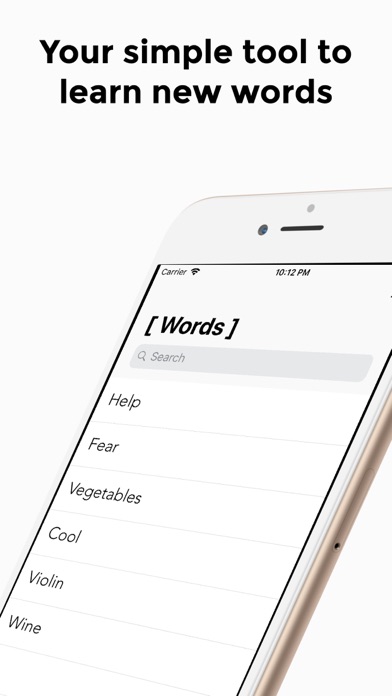 [ words ] iPhone screenshot