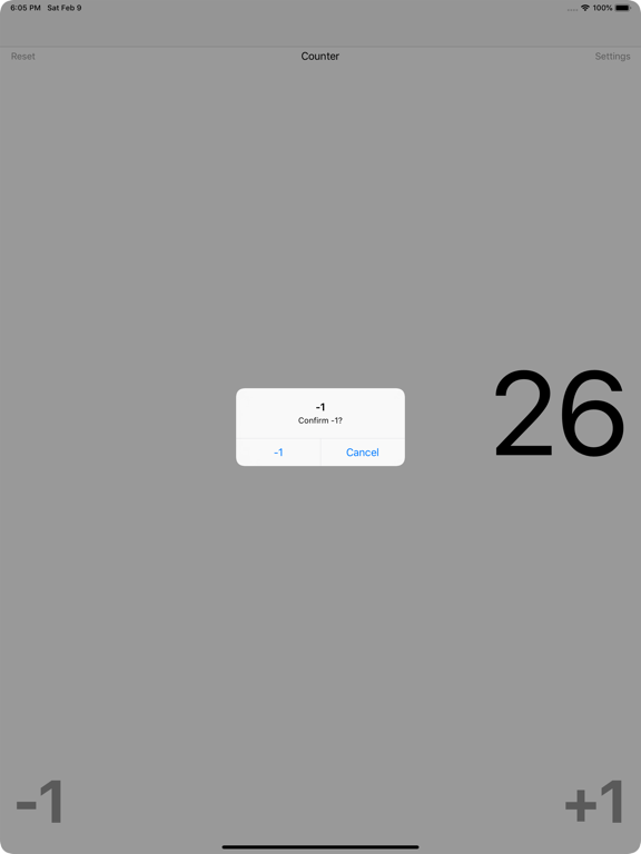 Counter 1 iPad screenshot