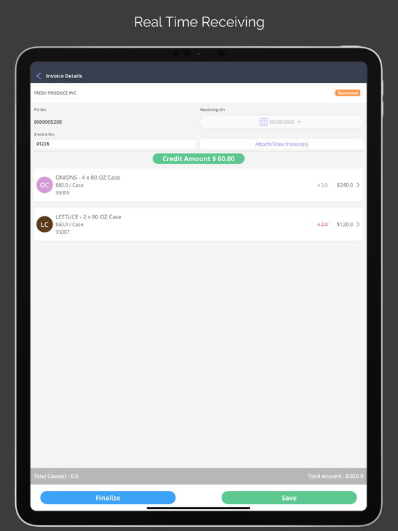 Zip Inventory iPad screenshot