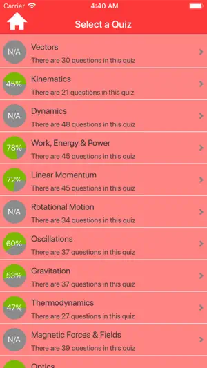 College Physics Quiz screenshot 2