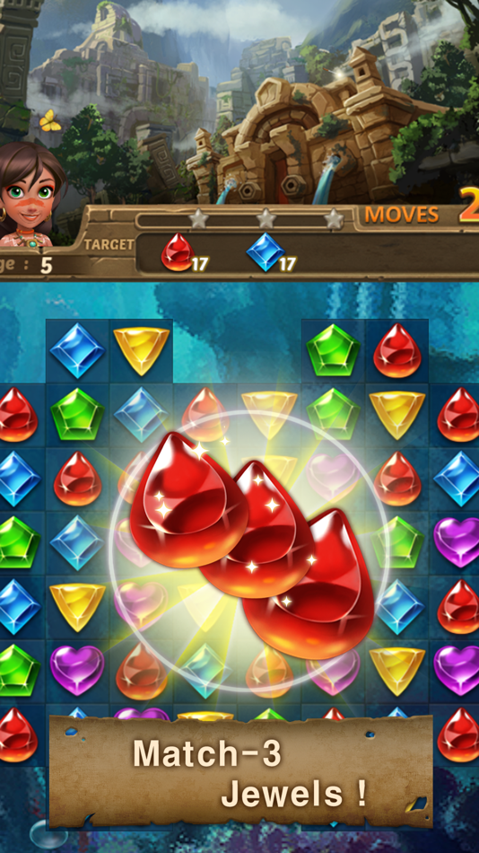 #4. Jewels Atlantis: Puzzle game (iOS) 来自: ACTIONFIT