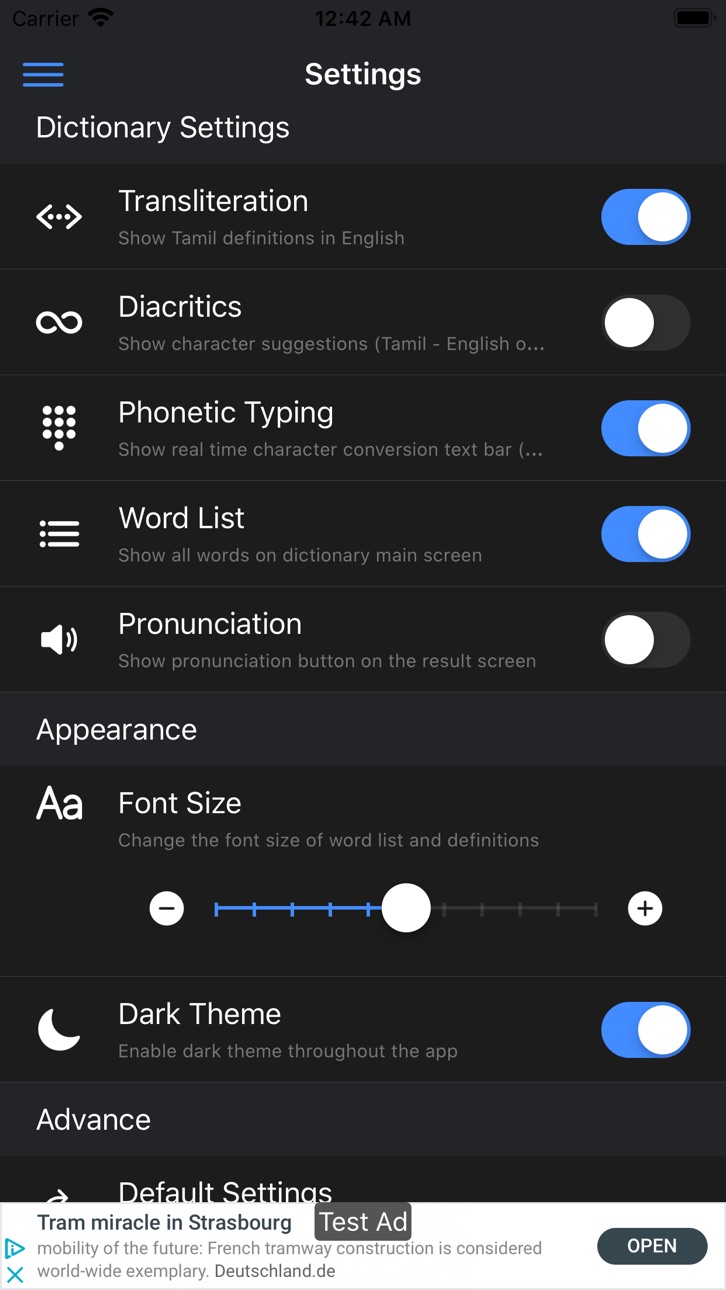 iPhone screenshot