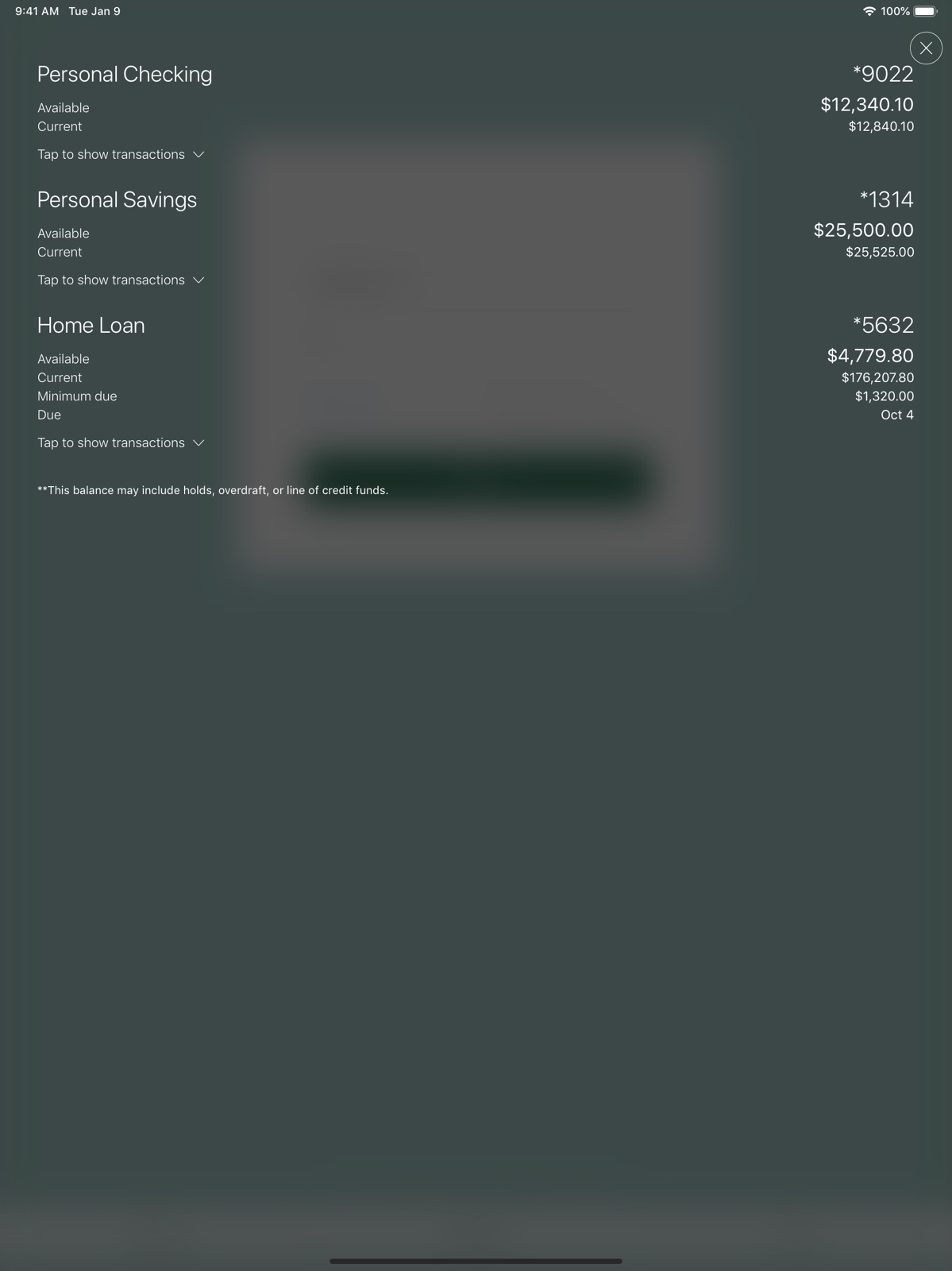Pentucket Bank ipad screenshot 1