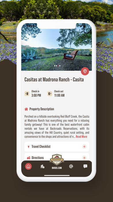 Texas Hill Country Travel App Screenshot
