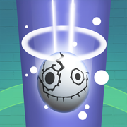 Spiral Drop-Ball Blast Game