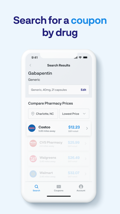 CareCard Prescription Savings Screenshot