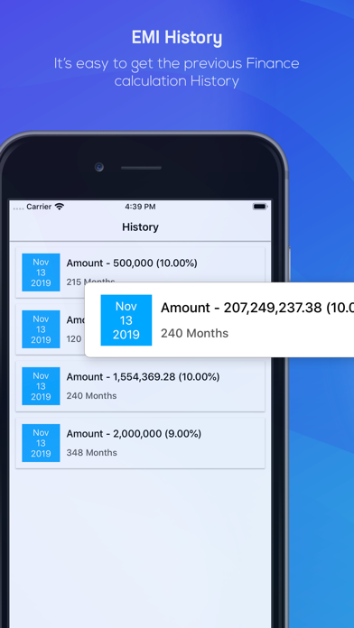 EMI Calculator & Loan Planner Screenshot