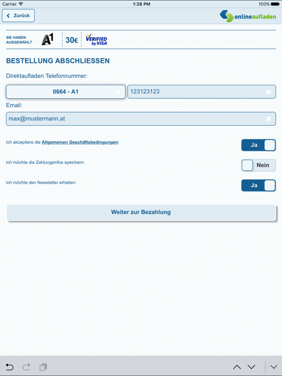 Screenshot #6 pour onlineaufladen