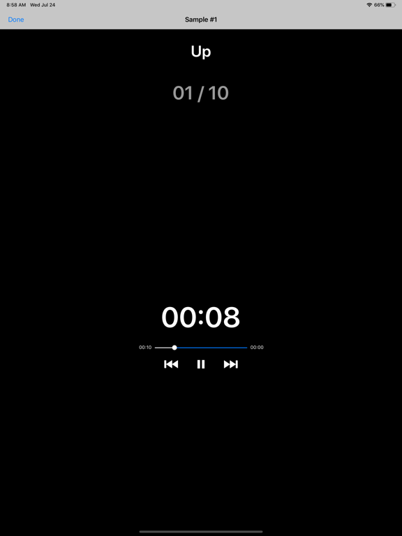 RehabTimer iPad screenshot 4 - Health & Fitness app