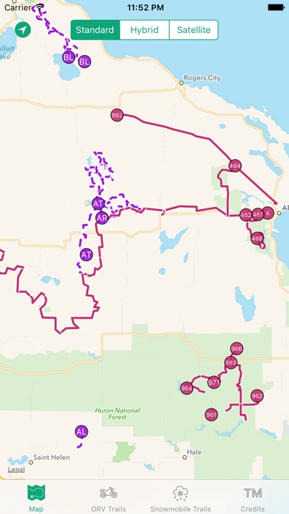 Michigan Offroad Trail Map