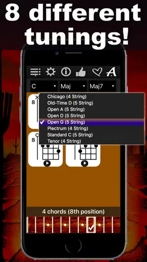Banjo Chords Compass screenshot 2