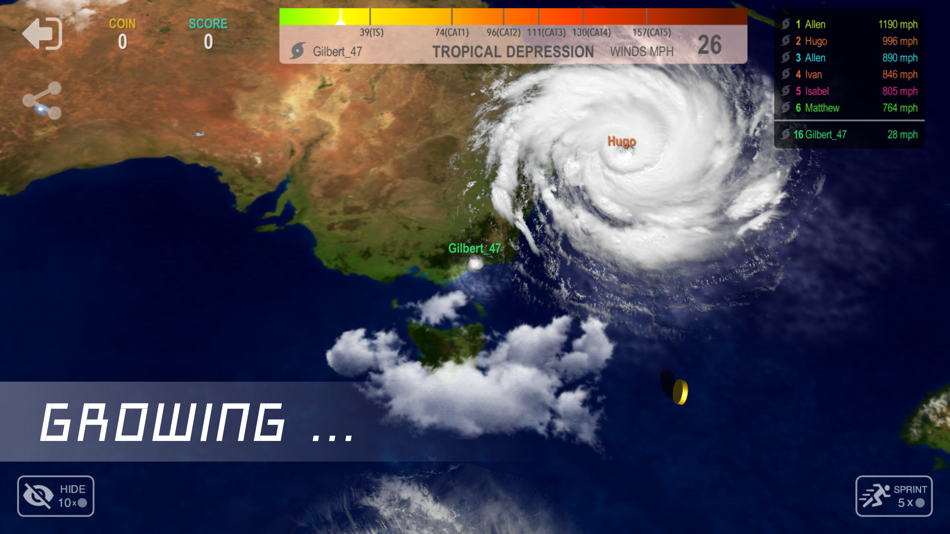 #1. Hurricane.io (iOS) โดย: Vidreya Gaming