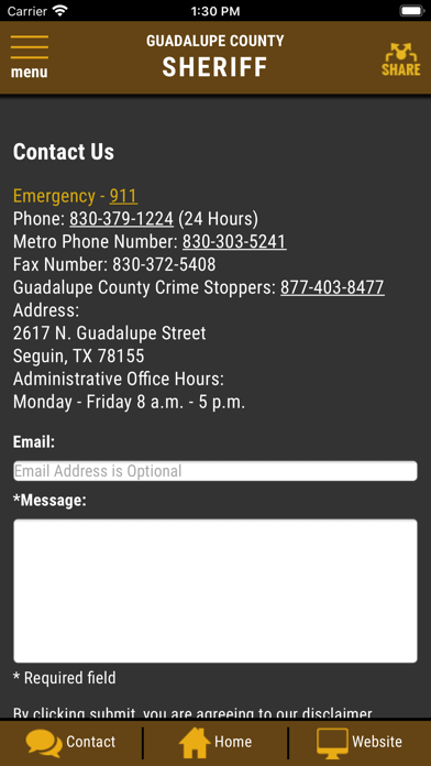 Guadalupe County TX Sheriff app screenshot 3