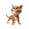 Product details of Happy Bengal Cat Stickers