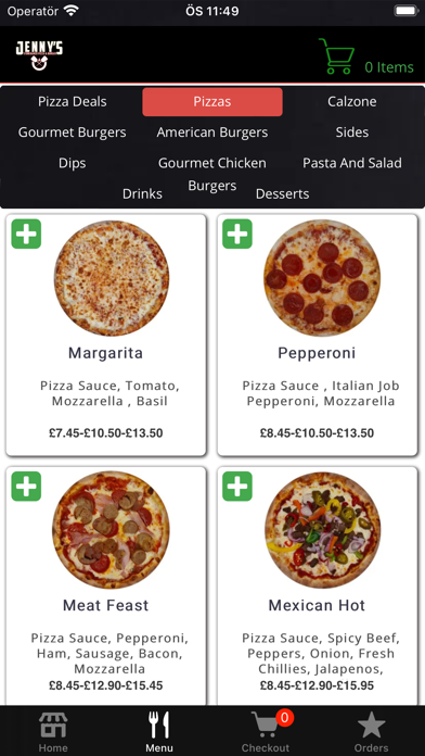 Jennys Pizza and Burger Screenshot