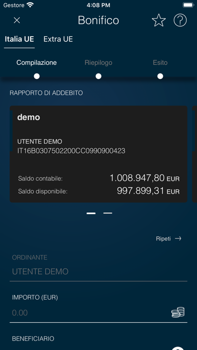 Banca di Piacenza Screenshot