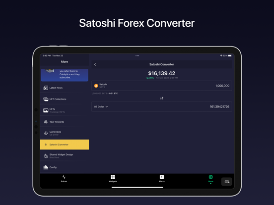 Coinlytics: Track BTC & Crypto iPad screenshot 9 - Finance app