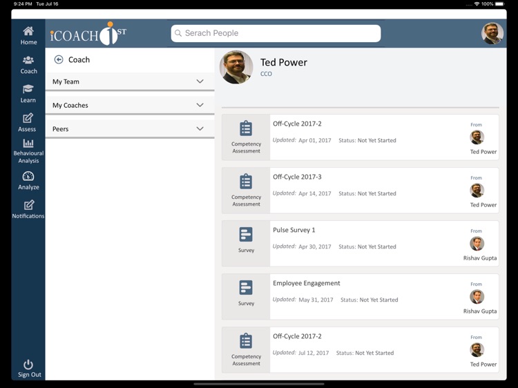 iCoachFirst (Tablet)