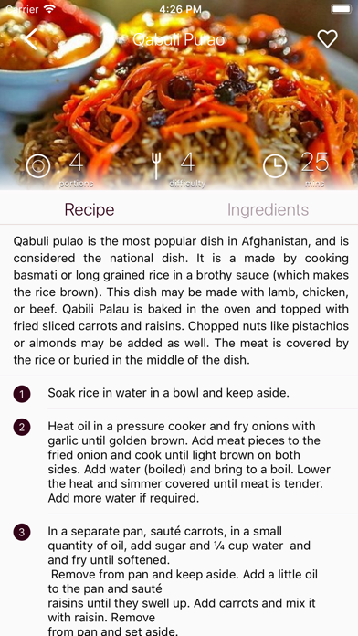 Screenshot #2 pour Afghan Cuisine
