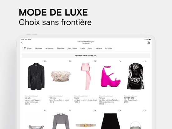 Screenshot #4 pour La mode de luxe chez FARFETCH