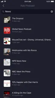 network - podcast app iPhone Captures Décran 4