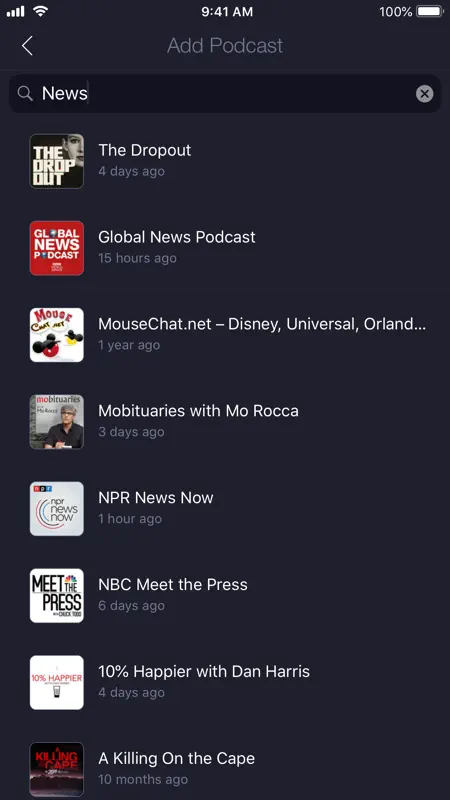 Network - Podcast App screenshot 4 of 4
