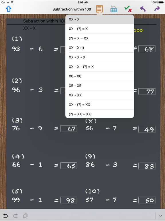 Mary's Arith app screenshot