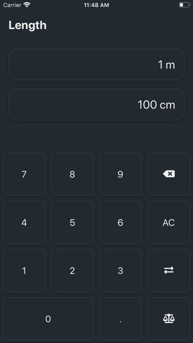 Conversions: Unit Converter iPhone screenshot