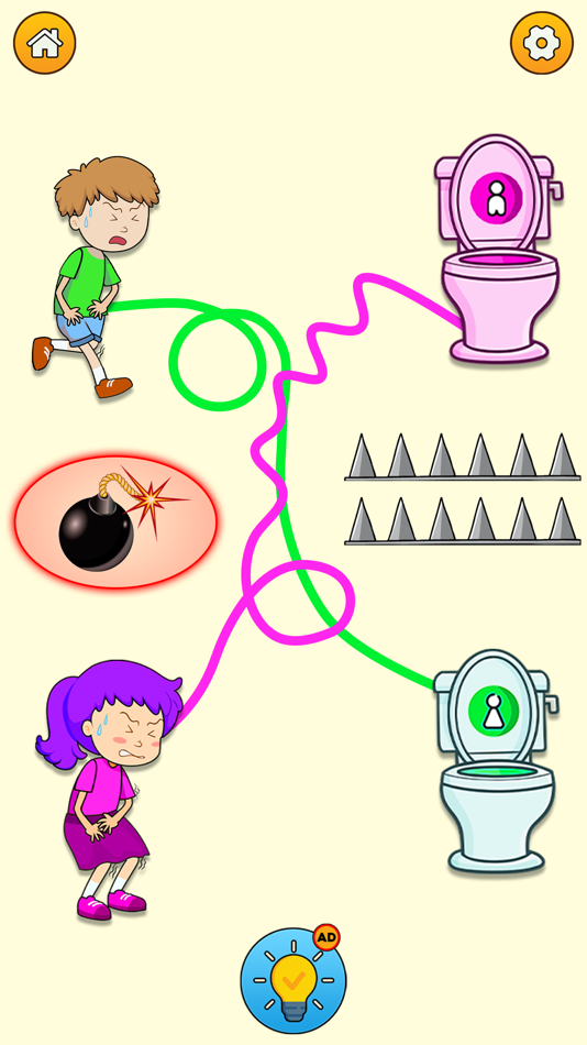 #7. Draw to Toilet - Rescue Out (iOS) 来自: Muhammad Haroon Mehmood