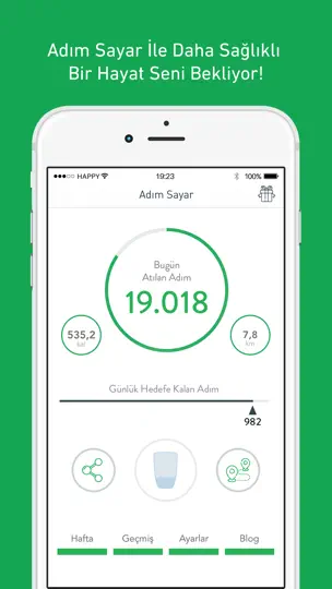Adım Sayar: Yürüyüş Ve Diyet iPhone Ekran Görüntüsü 1