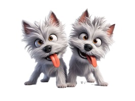 Wacky Westie Puppy Stickers