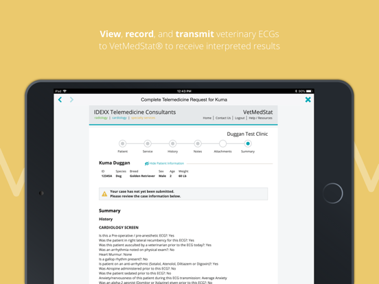 IDEXX CardioPet iPad screenshot 4 - Medical app
