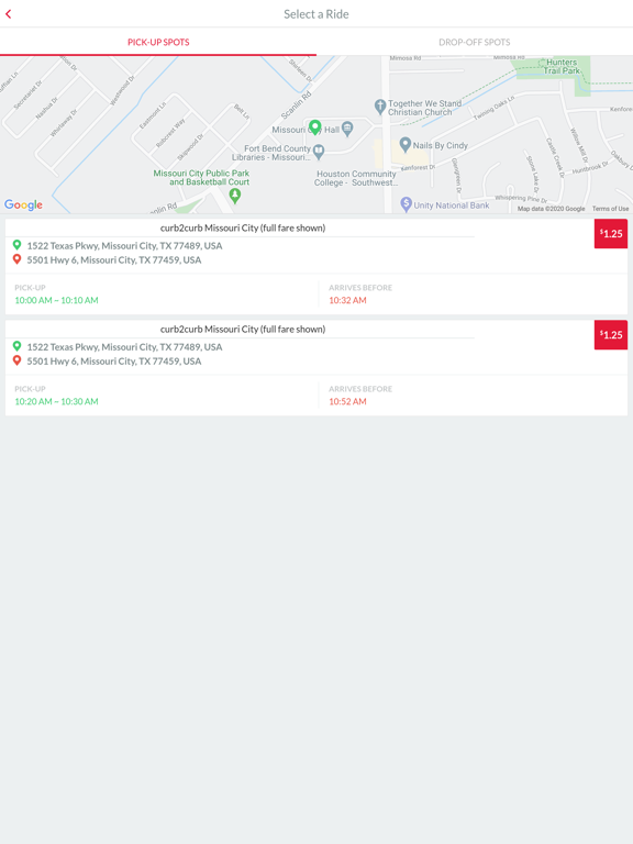 Houston METRO On Demand iPad screenshot 4 - Travel app