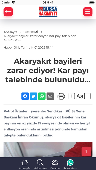 Bursa Hakimiyet - Haberler Screenshot