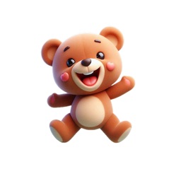 Happy Teddy Bear Stickers