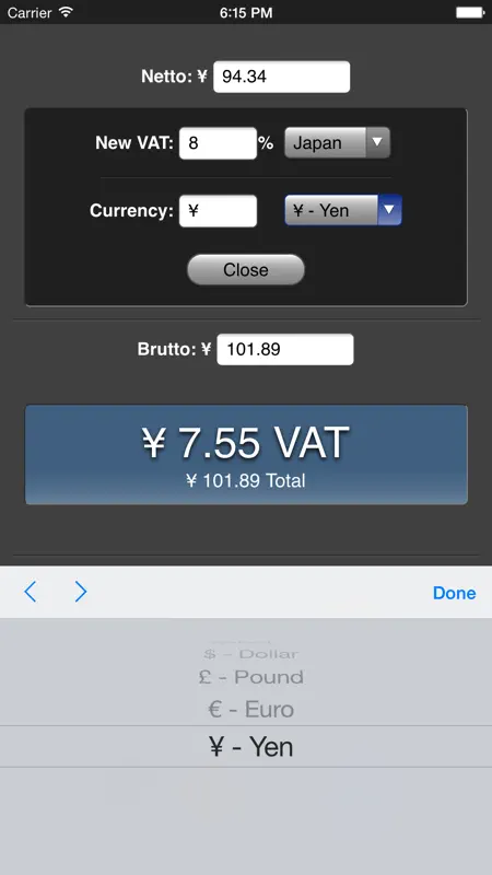 VAT Calculator screenshot 4 of 5