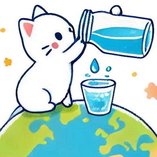 WaterPurr - Drink Reminder app icon