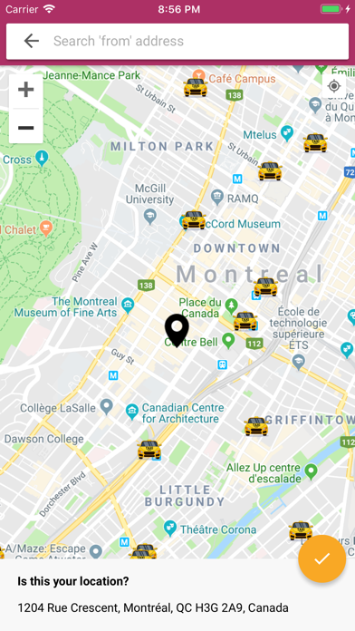 Mega Taxi iPhone screenshot