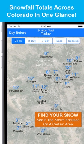 Colorado Snow Map & Webcamsのおすすめ画像1